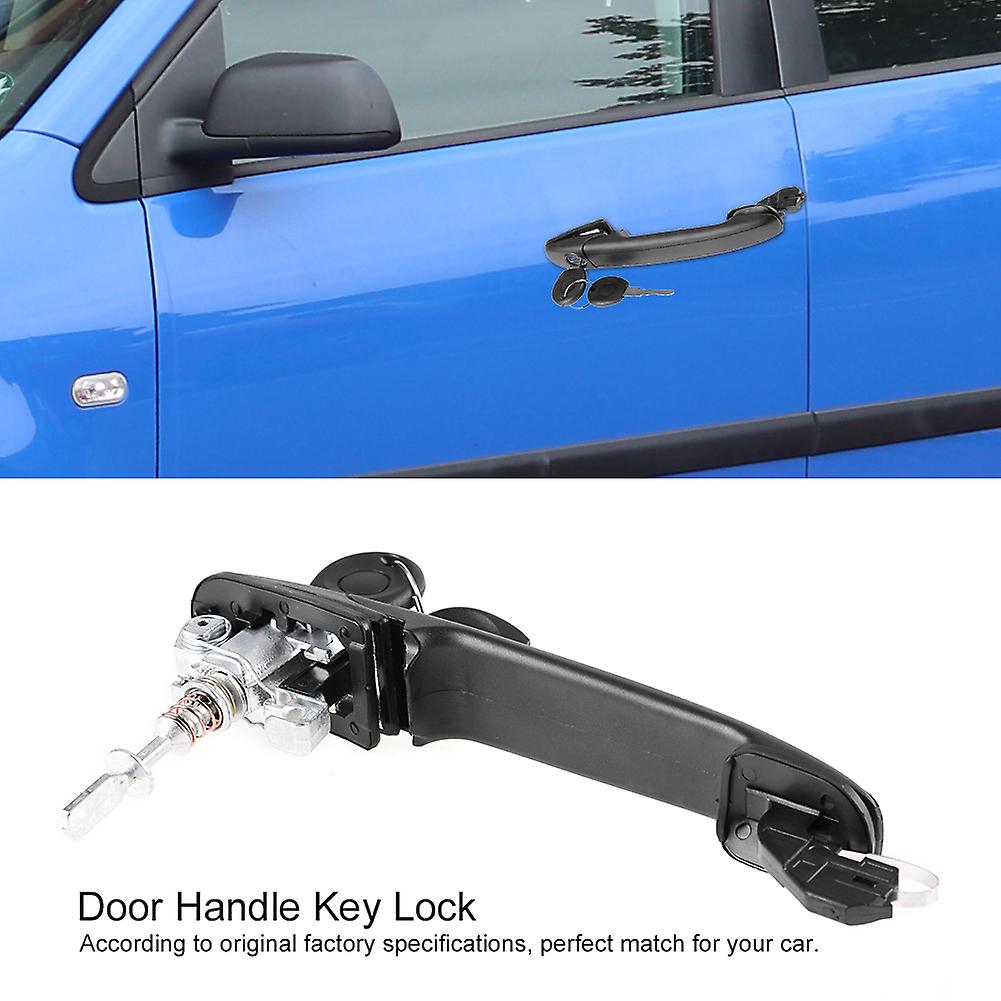 Right Driver Side Car Door Handle Key Lock W/ Keys For Ford Galaxy 6n0837207c