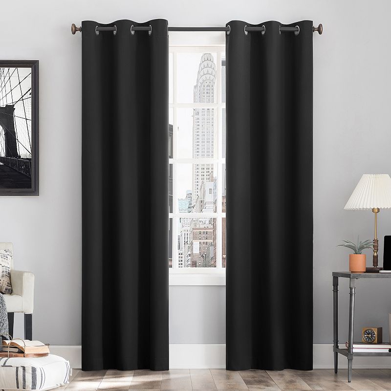 Sun Zero Cyrus Thermal 100% Blackout Grommet Window Curtain