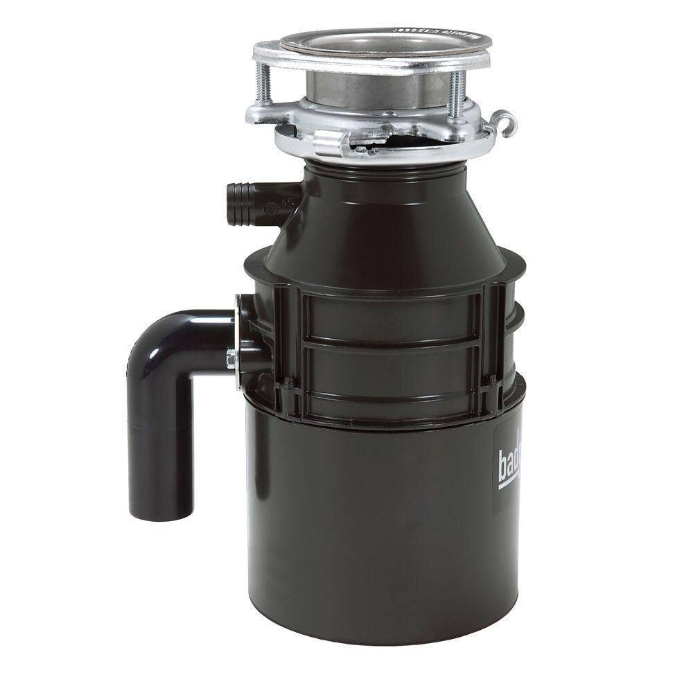 InSinkErator Badger 5 Lift  Latch Standard Series 12 HP Continuous Feed Garbage Disposal with Power Cord BADGER 5 WC