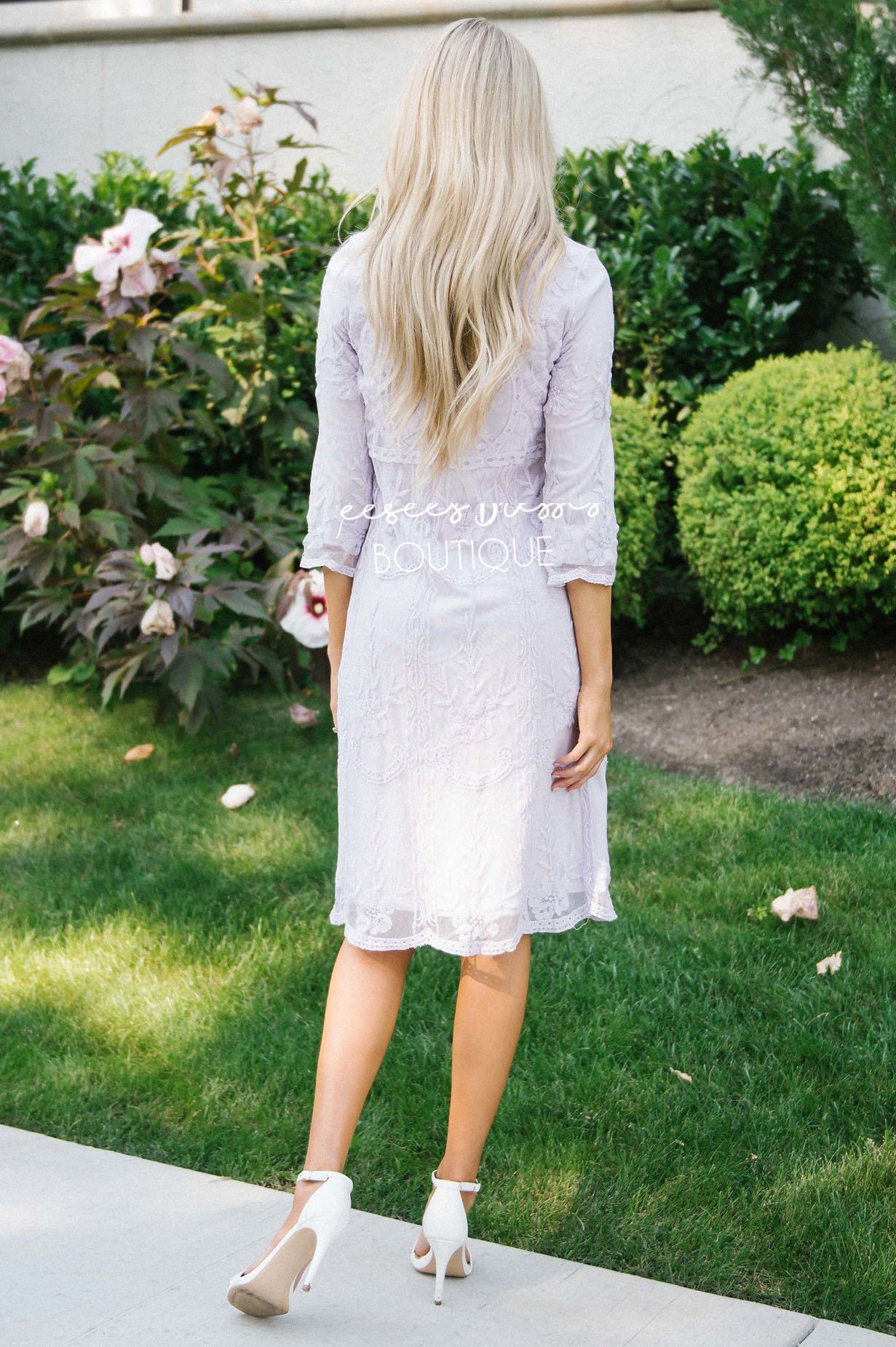 Day Dreamer Lace Dress in Lavender