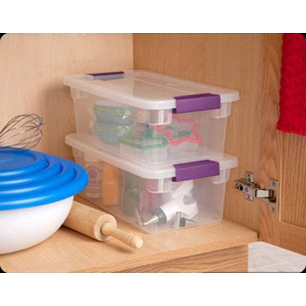 Sterilite 6 Qt. ClearView Latch Box Storage Bin Container (12-Pack) 12 x 17511712