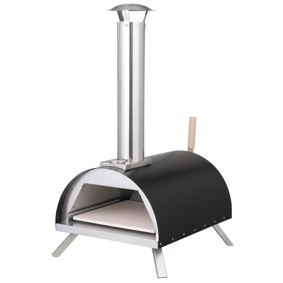 WPPO Le Peppe Portable Pizza Oven w/ Peel | WKE-01BLCK