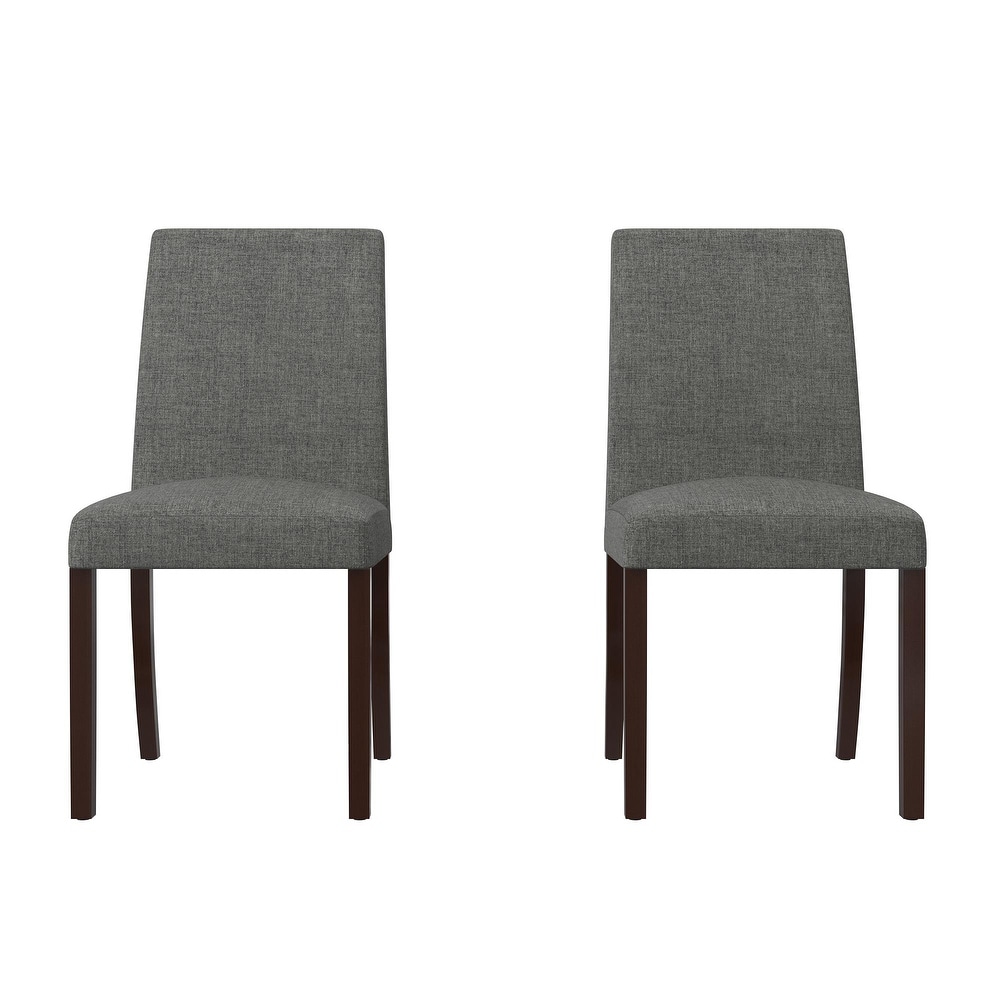 Avenue Greene Kenna Linen Upholstered Parsons Chairs  Set of 2