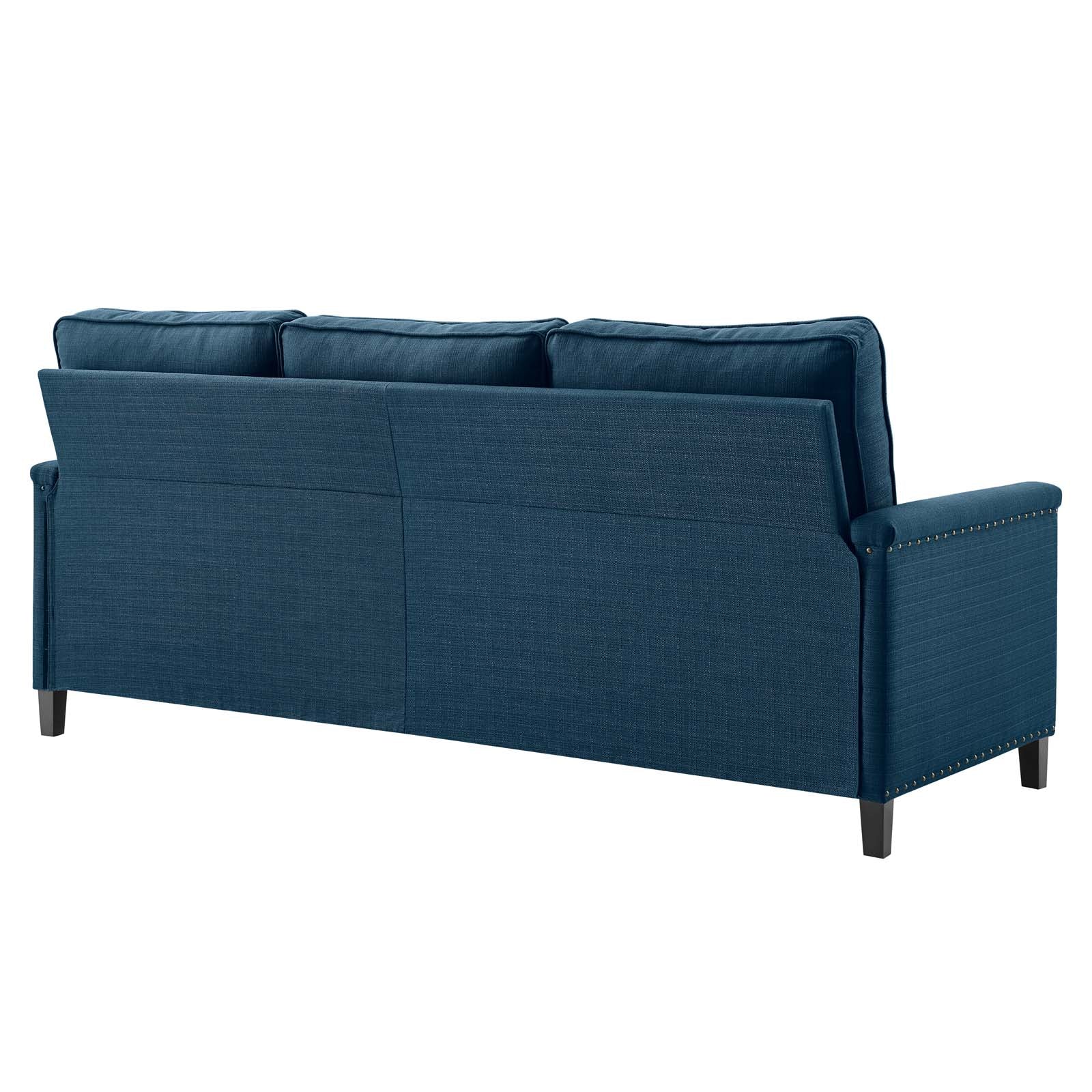 Modway Ashton Upholstered Fabric Sofa, Blue