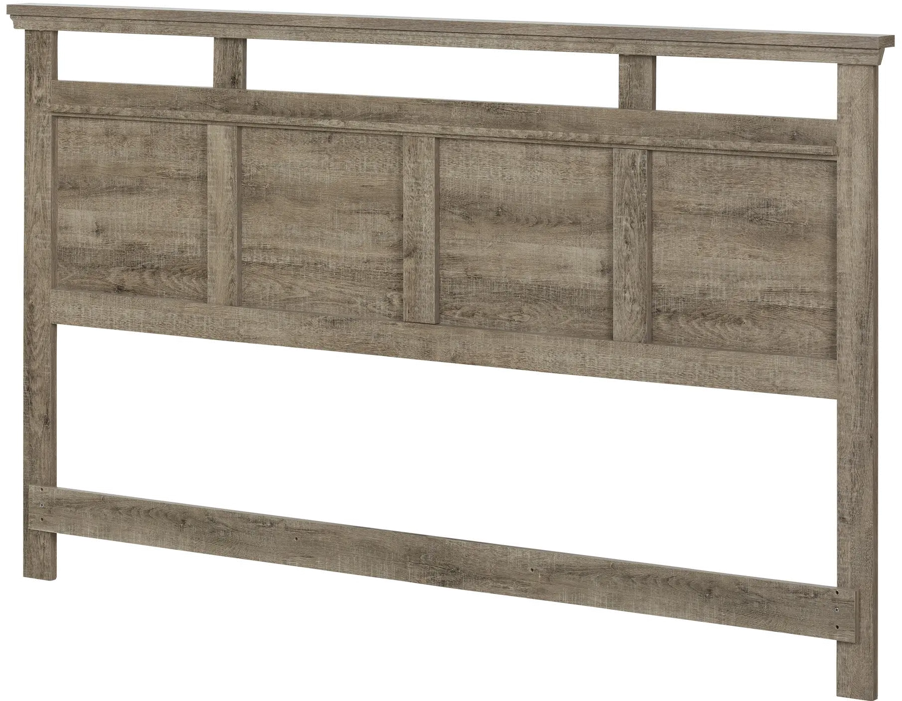 Versa Weathered Oak King Headboard - South Shore