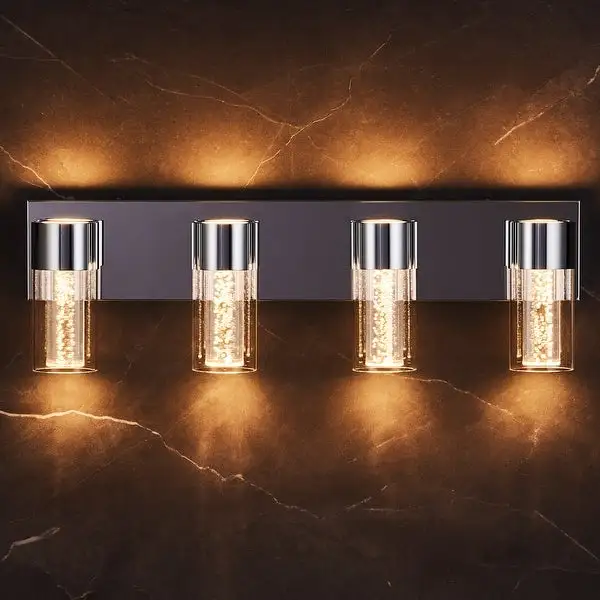 CO-Z Chrome Finished Wall Sconce Vanity Light 14W LED Lights