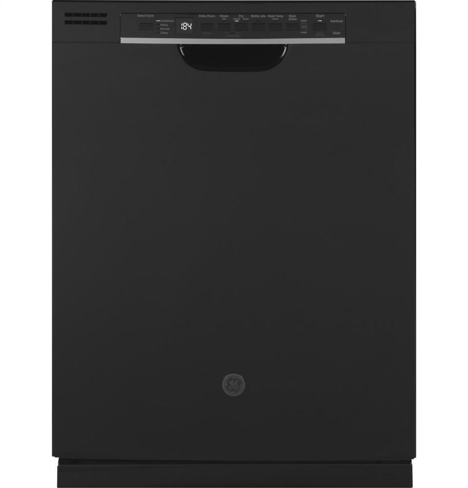 Ge Appliances GDF640HGMBB Ge® Front Control With Stainless Interior Door Dishwasher With Sanitize Cycle & Dry Boost