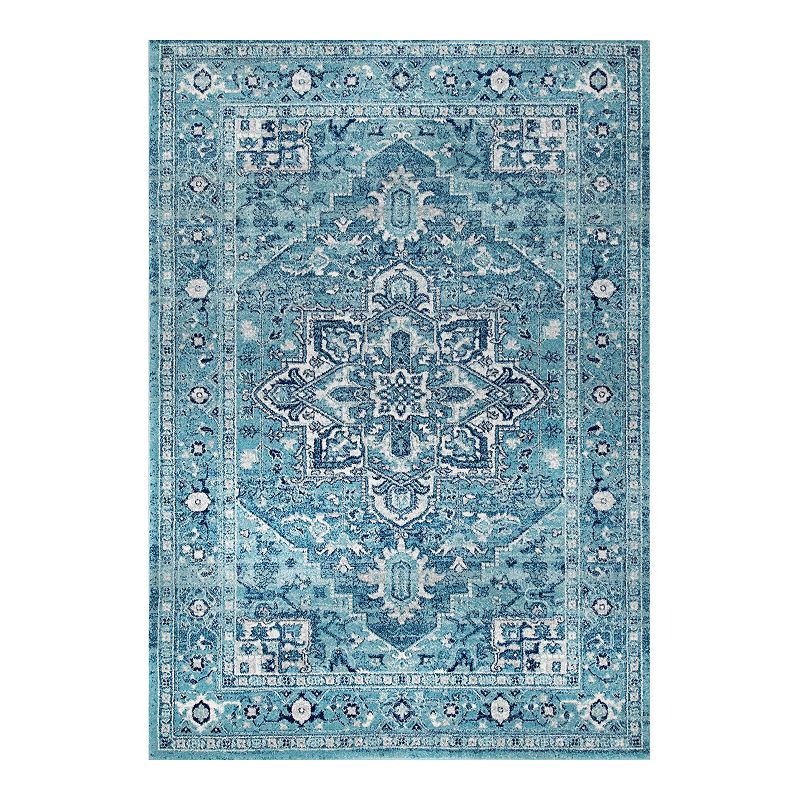 nuLOOM Bodrum Fancy Persian Vonda Framed Floral Rug