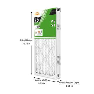 HDX 10 in. x 20 in. x 1 in. Standard Pleated Air Filter FPR 5 (3-Pack) HDX3P5-011020