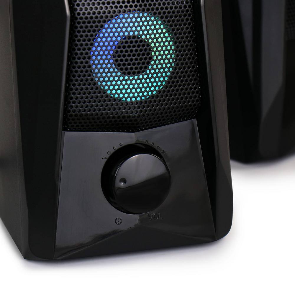 BEFREE SOUND Computer Gaming Speakers with Color LED RGB Lights 985117829M