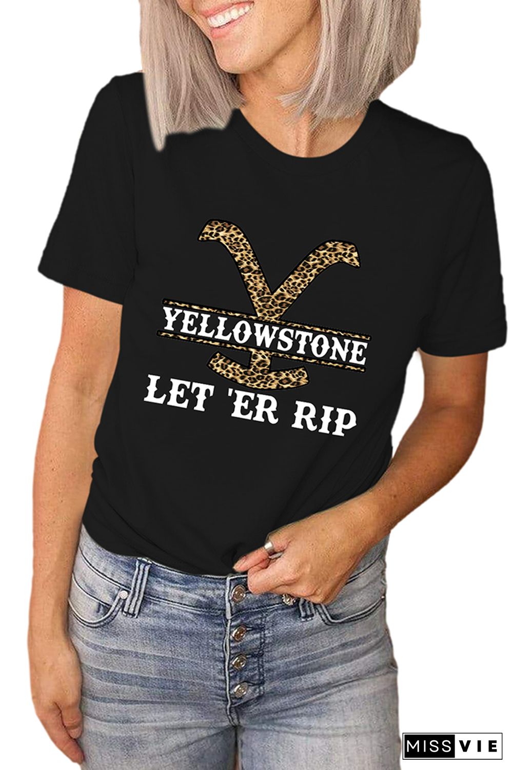 Yellowstone Graphic Tee Short Sleeves Wholesale