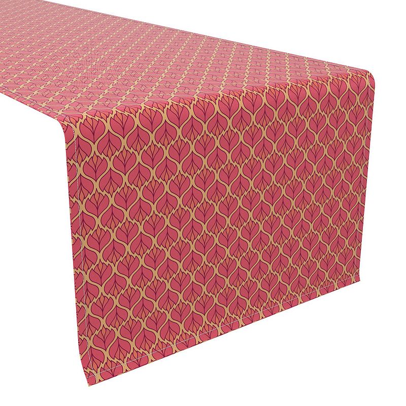 Table Runner， 100% Cotton， 16x72， Floral 106