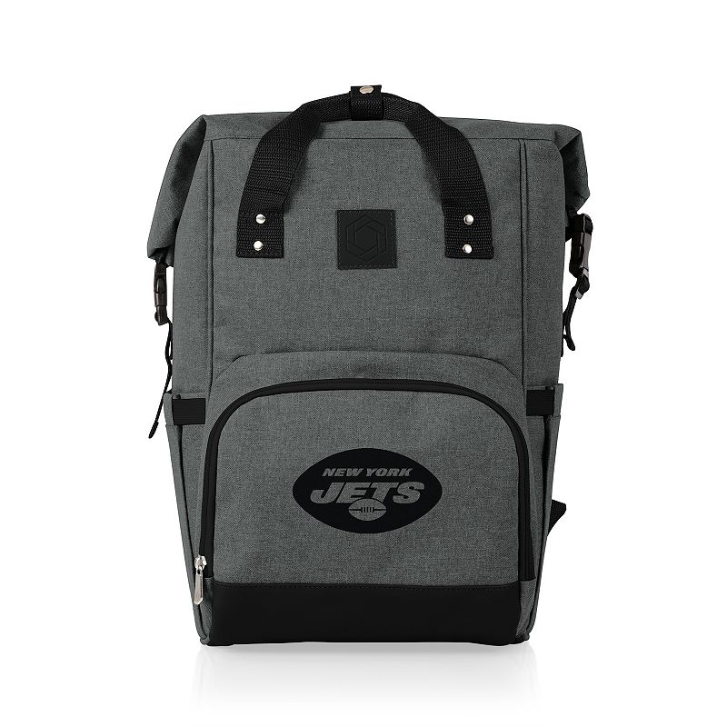 Picnic Time New York Jets On The Go Roll-Top Cooler Backpack