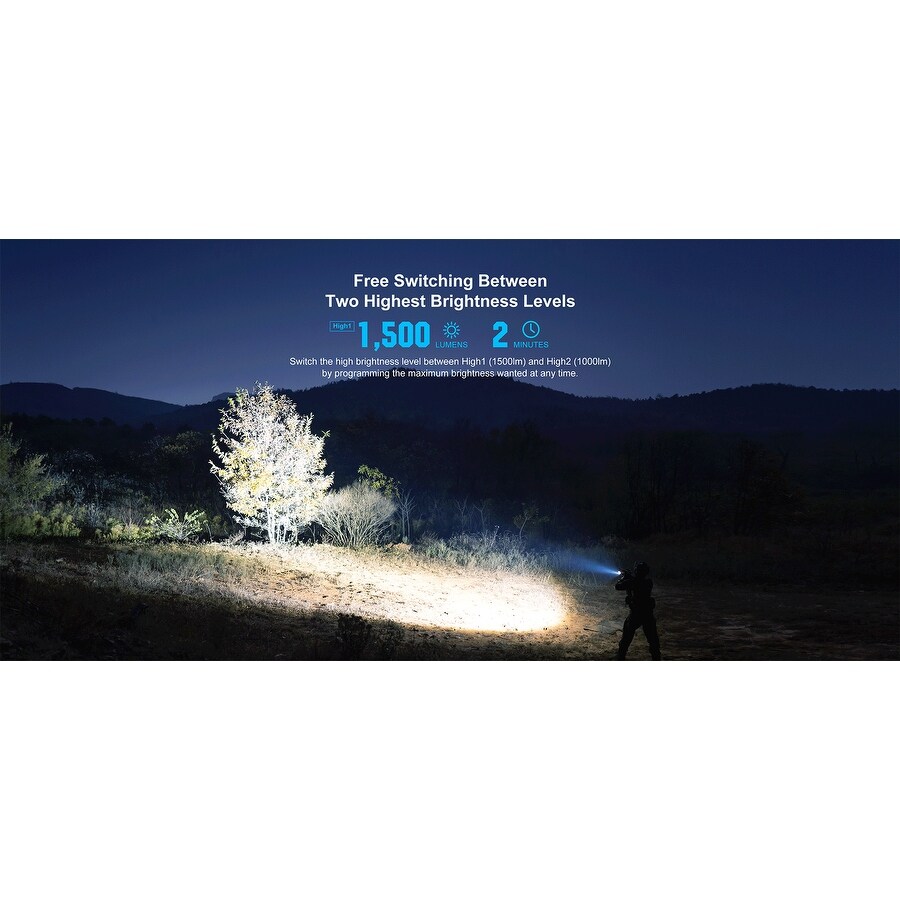 Olight PL 3R Valkyrie 1500 Lumen Rechargeable Mountable Tactical Flashlight