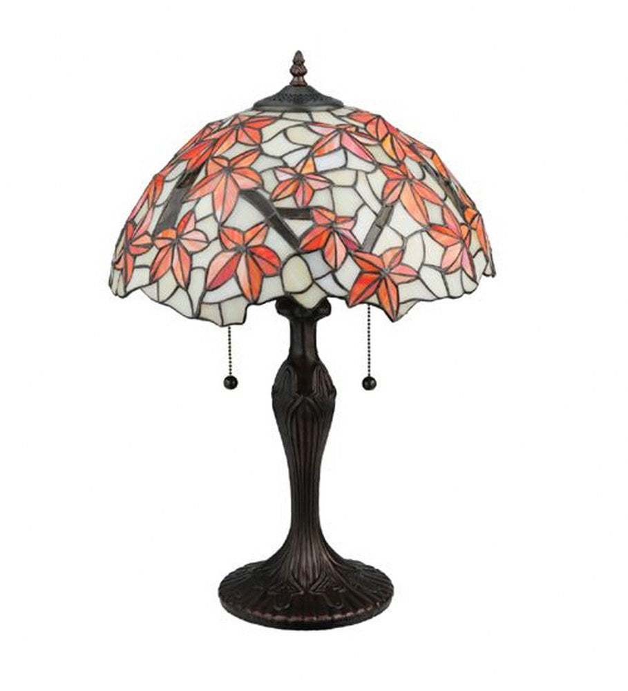 Meyda Tiffany 114388 Vintage Stained Glass Coastal 22" H Starfish Table Lamp - MultiColor