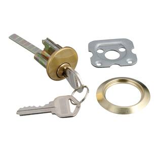 Prime-Line Single Cylinder Rim Deadlatch Diecast Brass U 9956