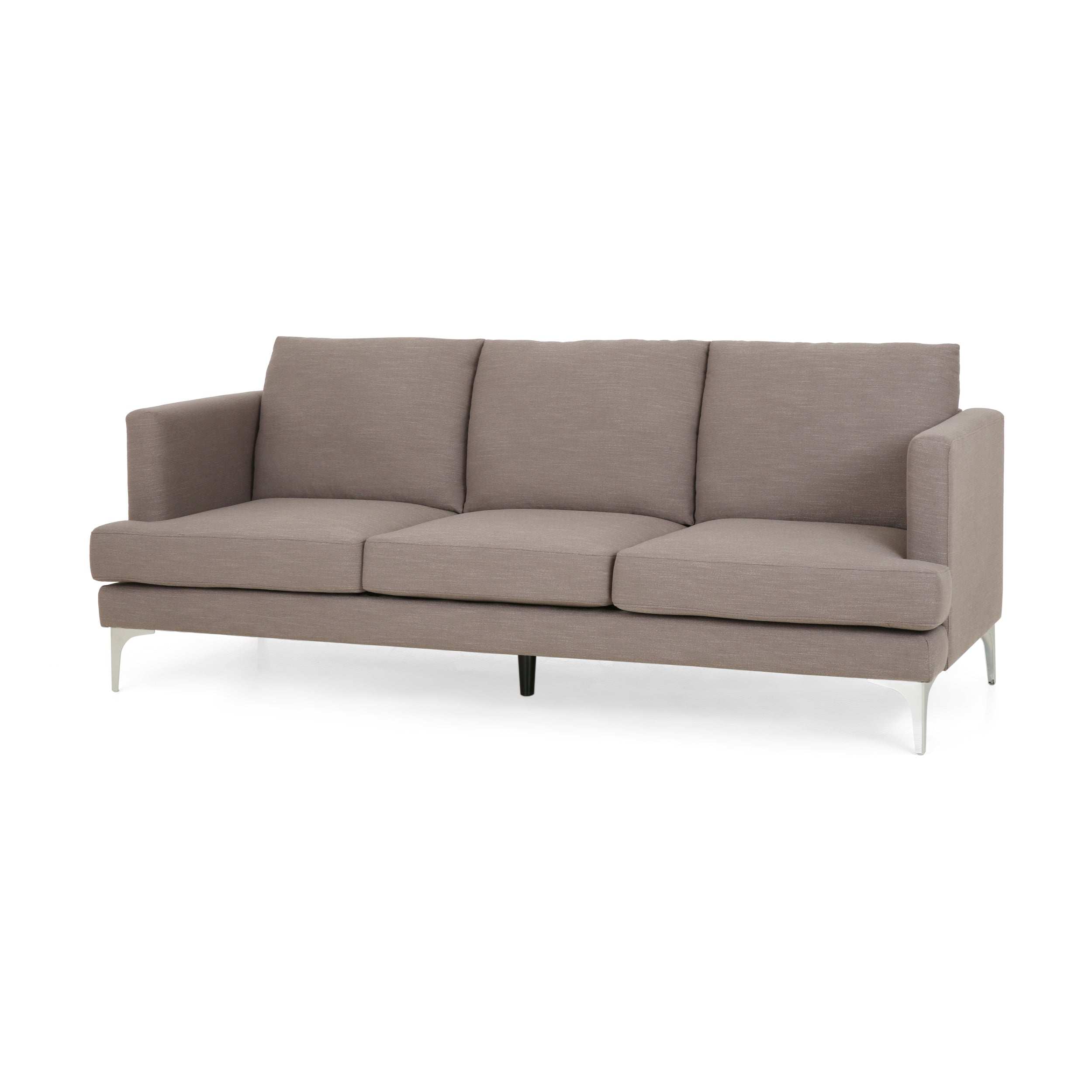 Zoha Modern Fabric 3 Seater Sofa