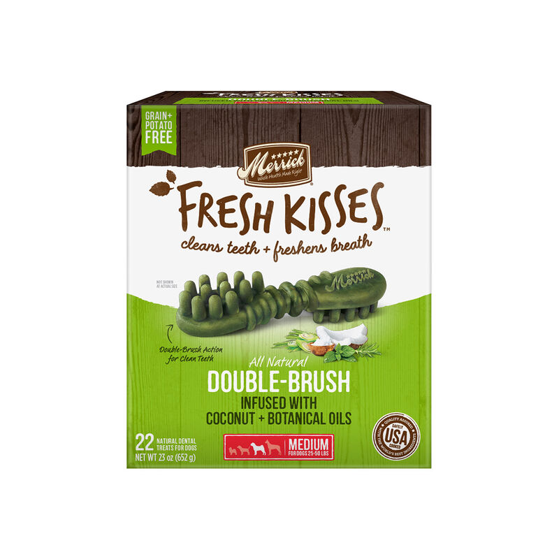 Fresh Kisses Coconut + Botanical Oils Medium Dog Treats 23oz