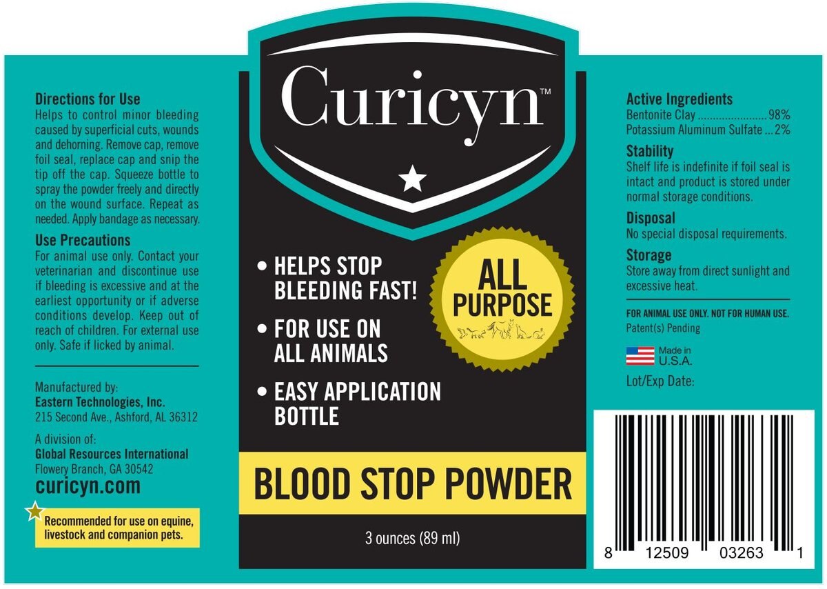 Curicyn All-Purpose Dog， Cat， Bird and Horse Blood Stop Powder