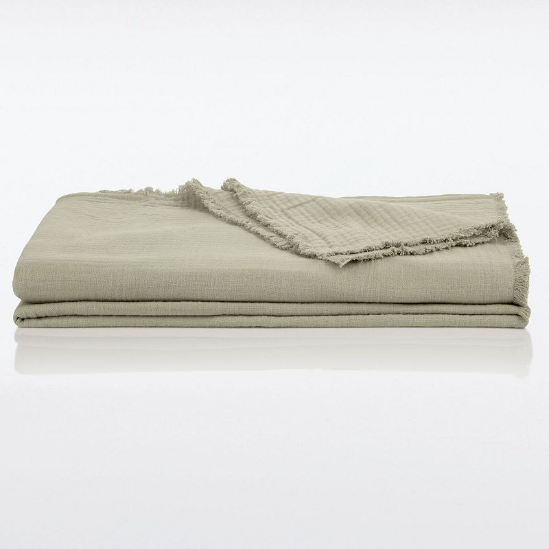 Nate Home by Nate Berkus Matelasse Blanket with Fringe