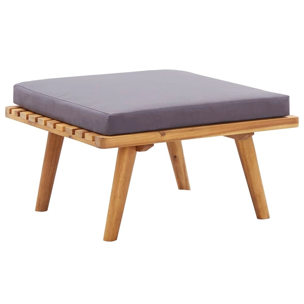 vidaXL Patio Footstool with Cushion 23.6\