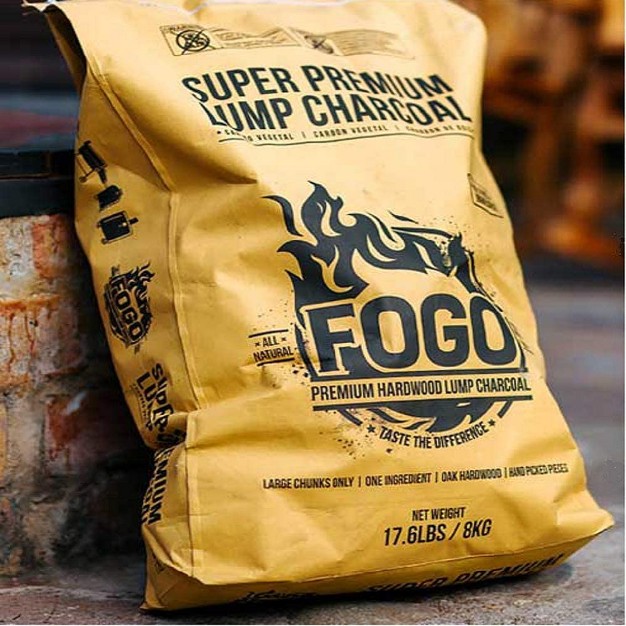 Fogo Super Premium Hardwood Lump Charcoal Natural Large Sized Lump Charcoal For Grilling And Smoking Restaurant Quality