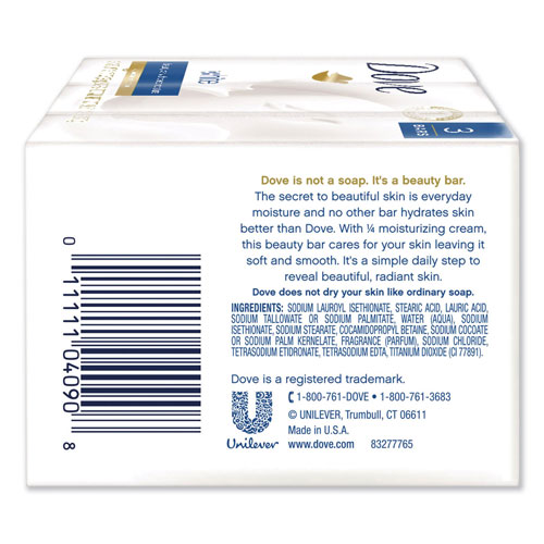 Unilever White Beauty Bar | Light Scent， 3.17 oz， 3