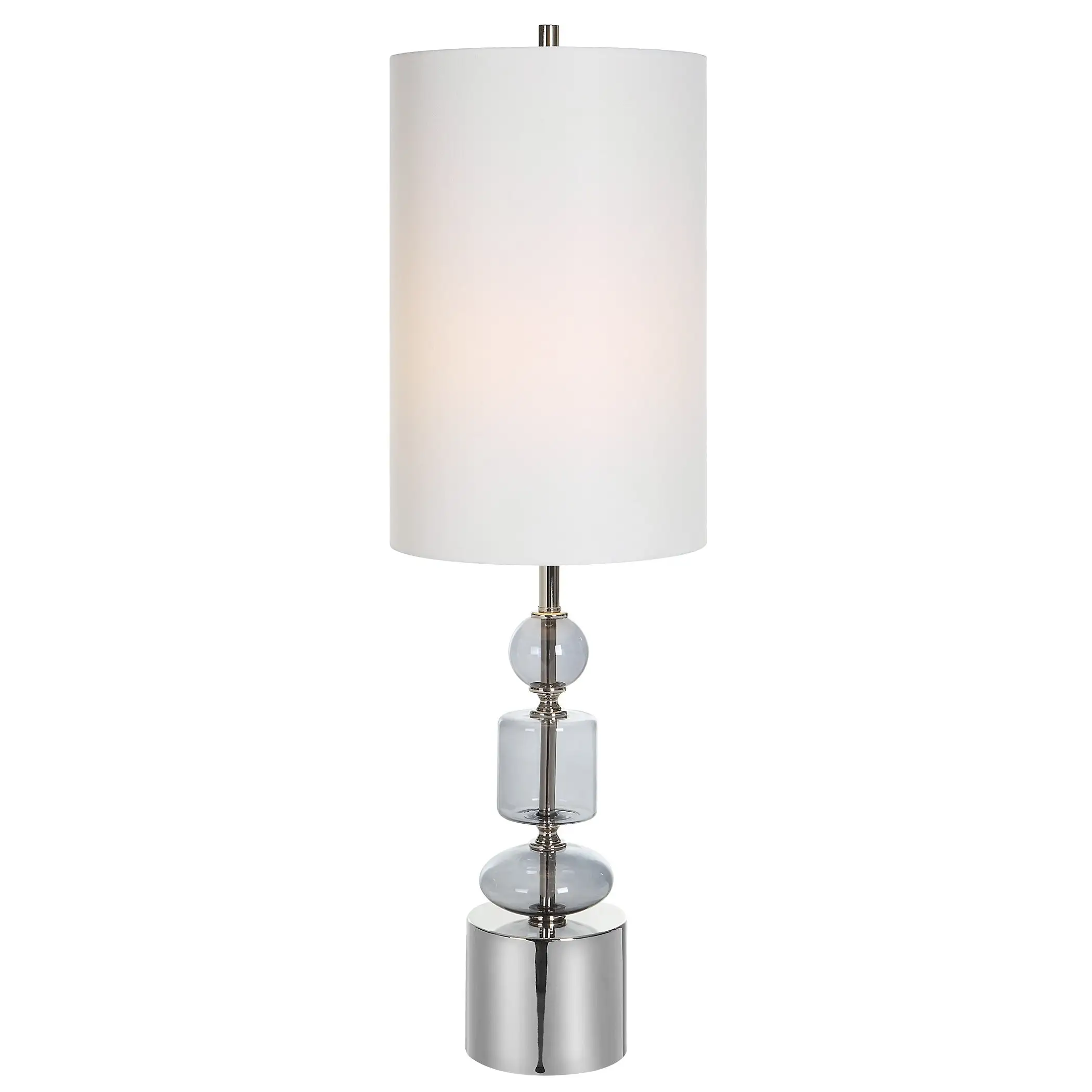 Uttermost Stratus Gray Glass Buffet Lamp - 11 W x 36 H x 11 D (inches)