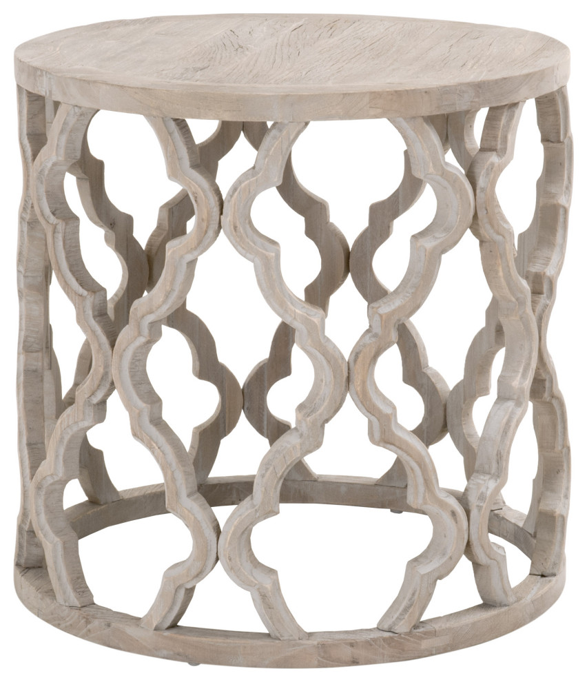 Clover Large End Table   Mediterranean   Side Tables And End Tables   by Essentials for Living  Houzz