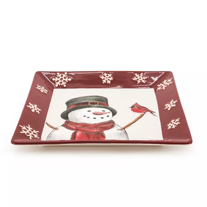 St. Nicholas Square? Yuletide Ceramic Square Salad Plate