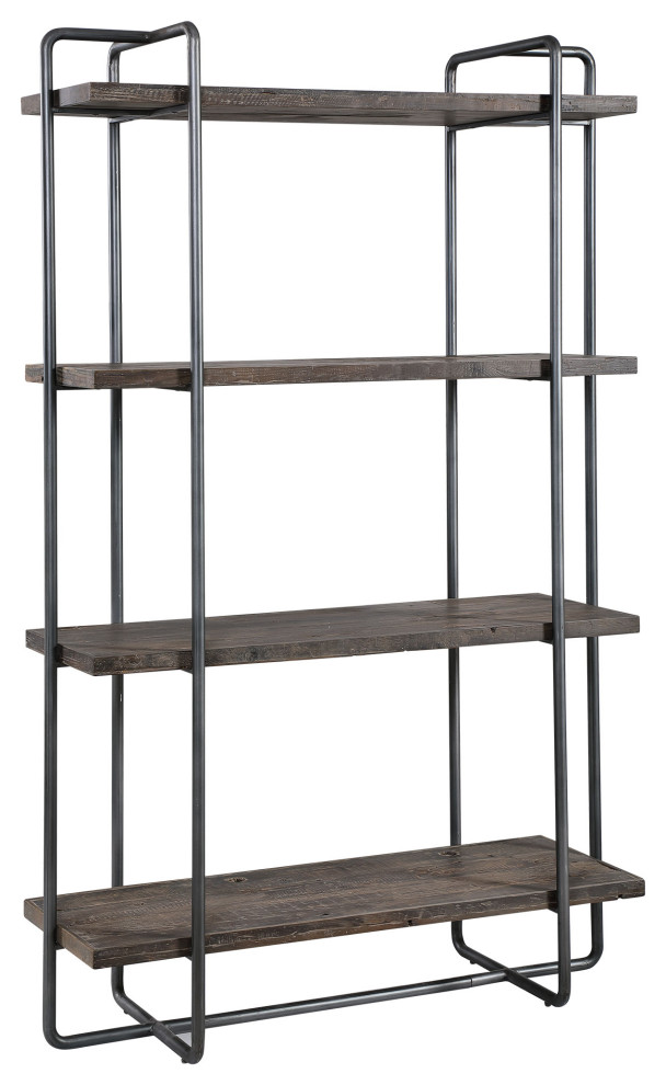 Uttermost Stilo Urban Industrial Etagere   Modern   Bookcases   by Zin Home  Houzz