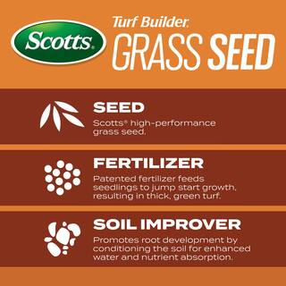 Scotts Turf Builder 4 lbs. Grass Seed Bermudagrass with Fertilizer and Soil Improver Drought-Tolerant 18052