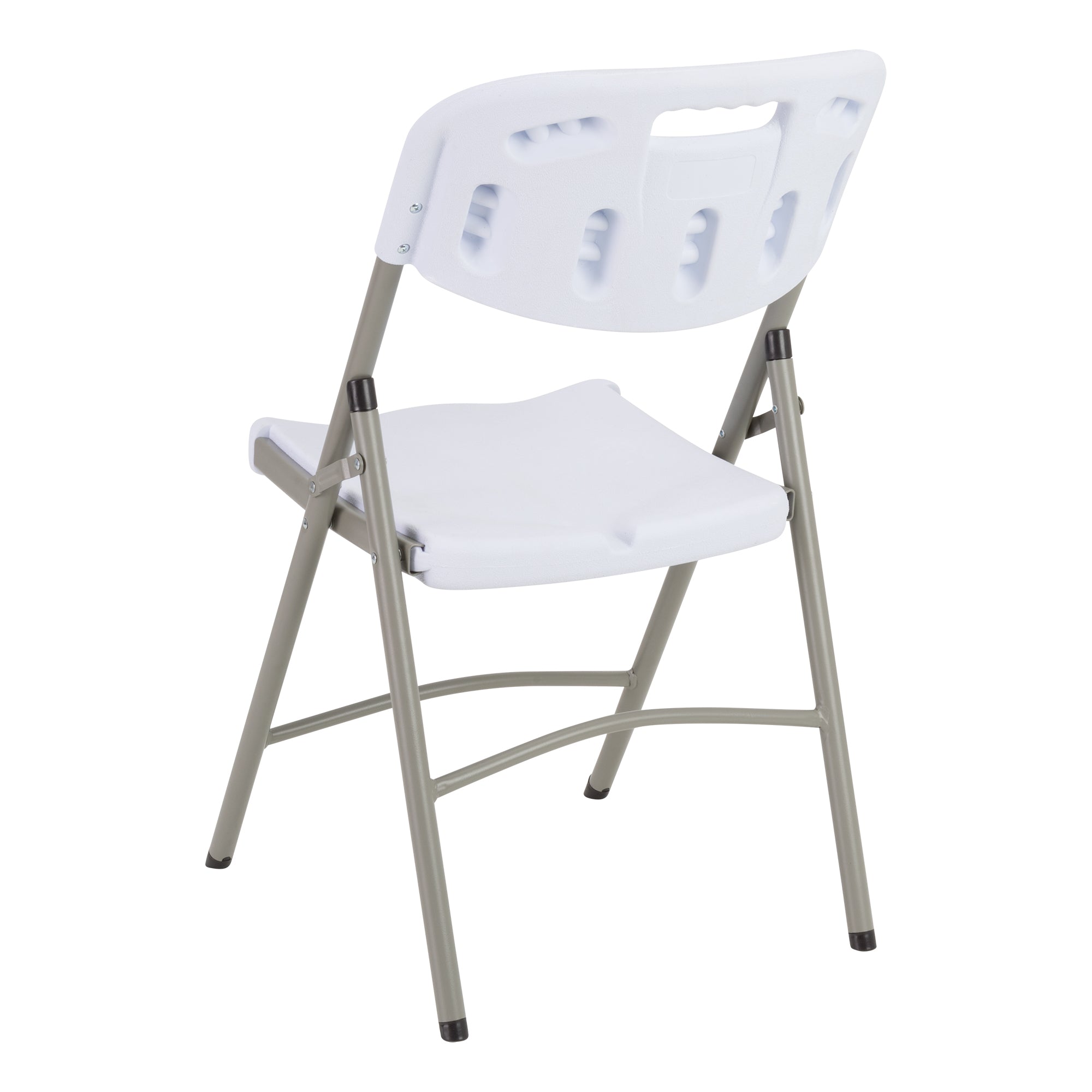 Norwood Commercial Furniture Heavy-Duty Indoor/Outdoor Blow-Molded Folding Chair (Pack of 4) White  NOR-REI1051-WH-SO