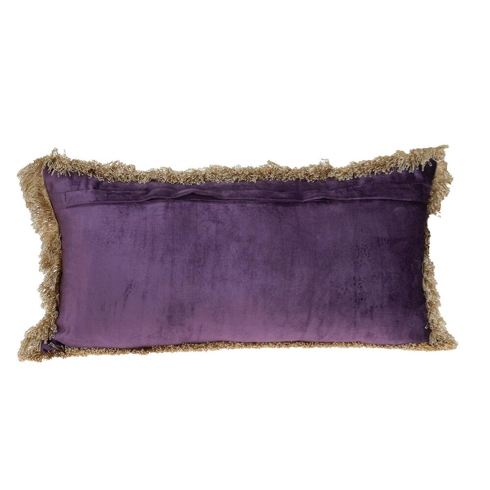 Parkland Collection Catia Transitional Purple Throw Pillow