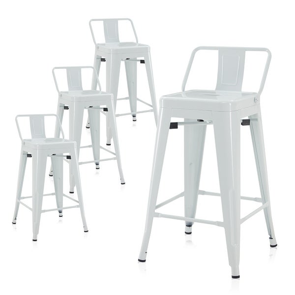 BELLEZE 24 / 30 Seat Height Metal Barstools， 46 Selections Available