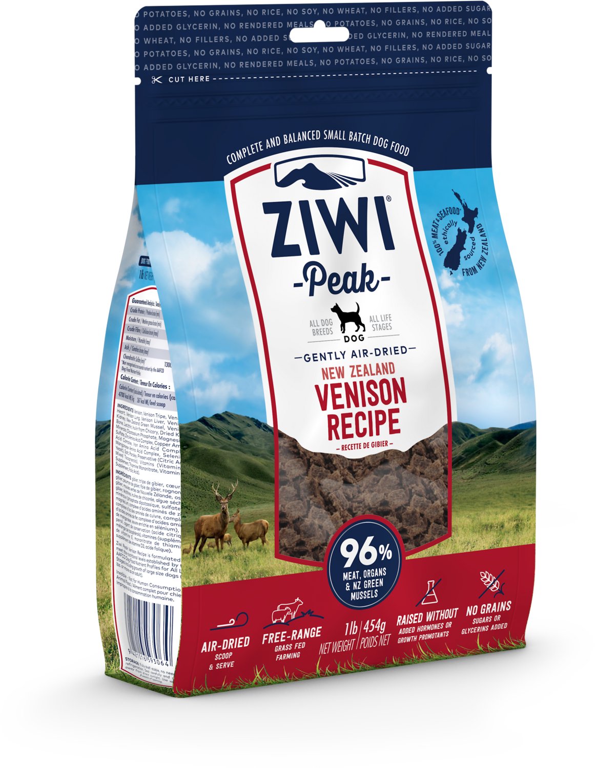 Ziwi Peak Air Dried Grain Free Venision Dog Food