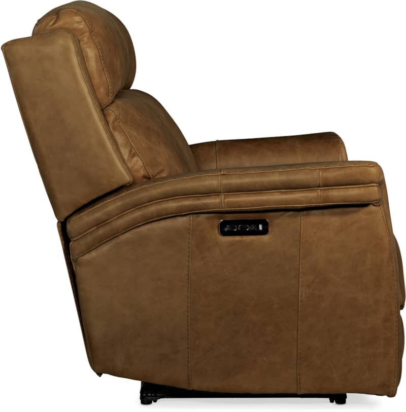 Hooker Furniture Living Room Poise Power Recliner Loveseat With Power Headrest