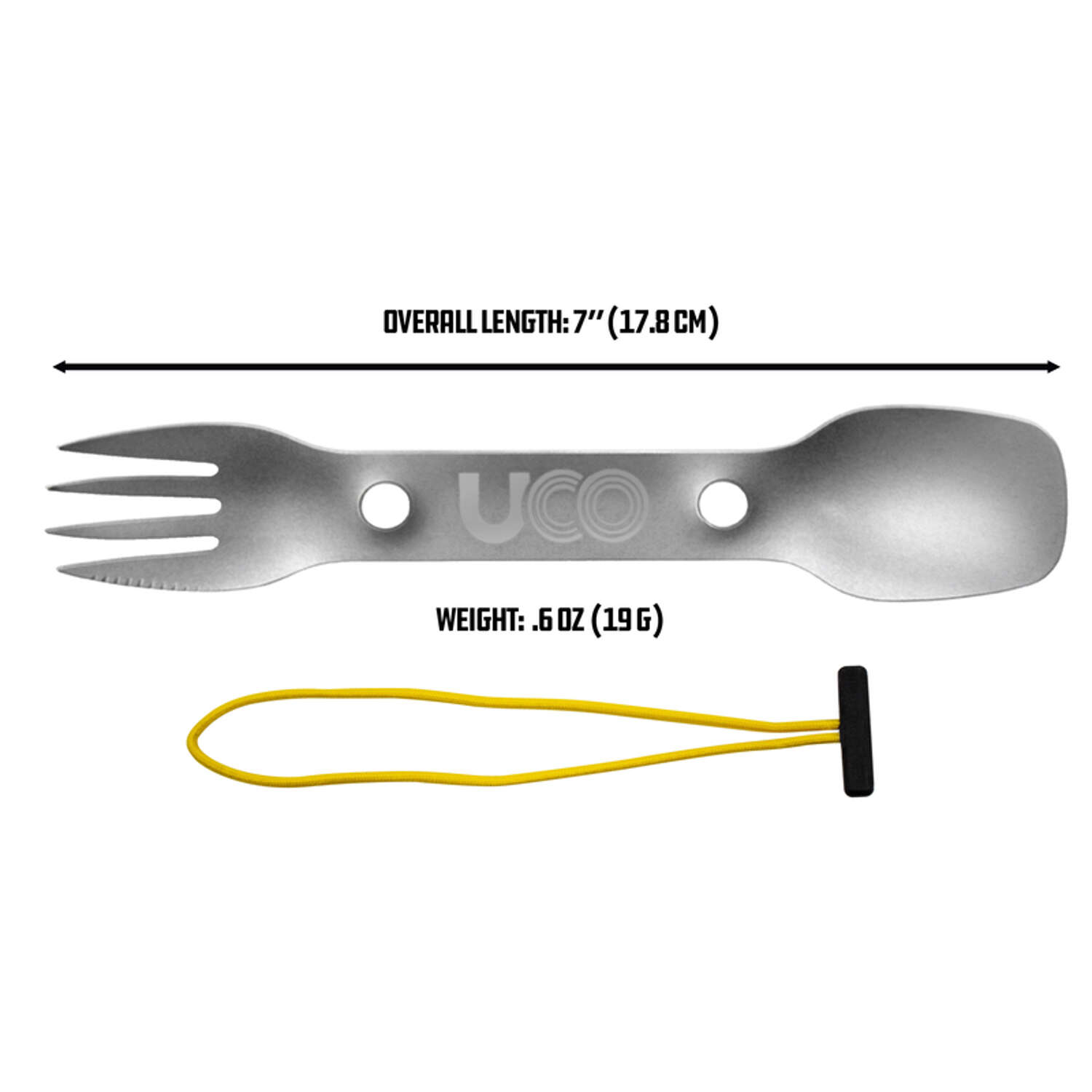 UCO Silver Spork 7 in. L 1 pk