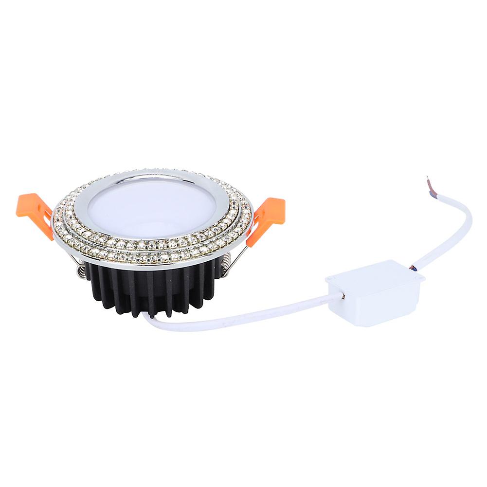 Rgb Cw 7w Led Smart Multi-color Ceiling Light Downlight Wifi Control Ac 85-265v (silver Ring)