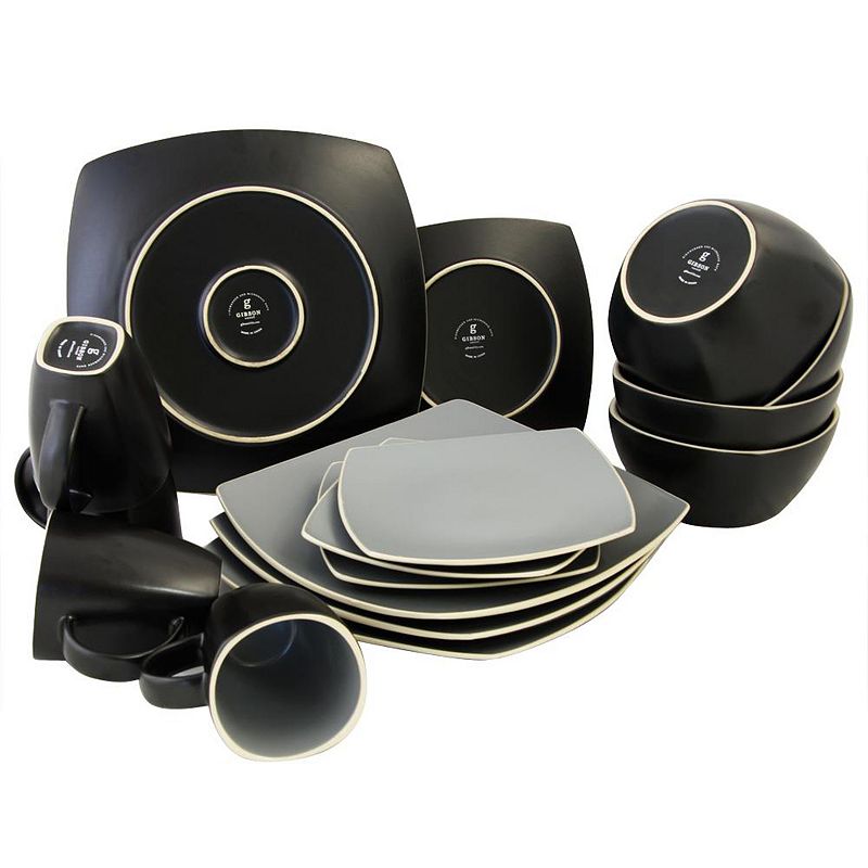 Gibson Soho Lounge Matte 16-Piece Dinnerware Set