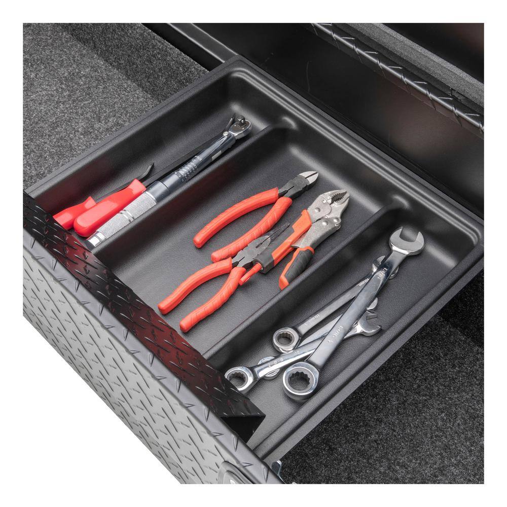 UWS 72 in. Matte Black Aluminum Secure Lock Tool Box with Low Profile (Heavy Packaging) EC10033