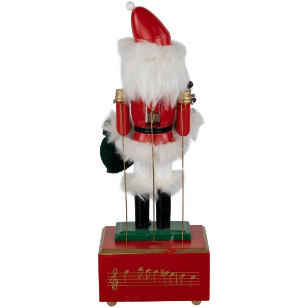 Red Animated And Musical Christmas Nutcracker With Bear