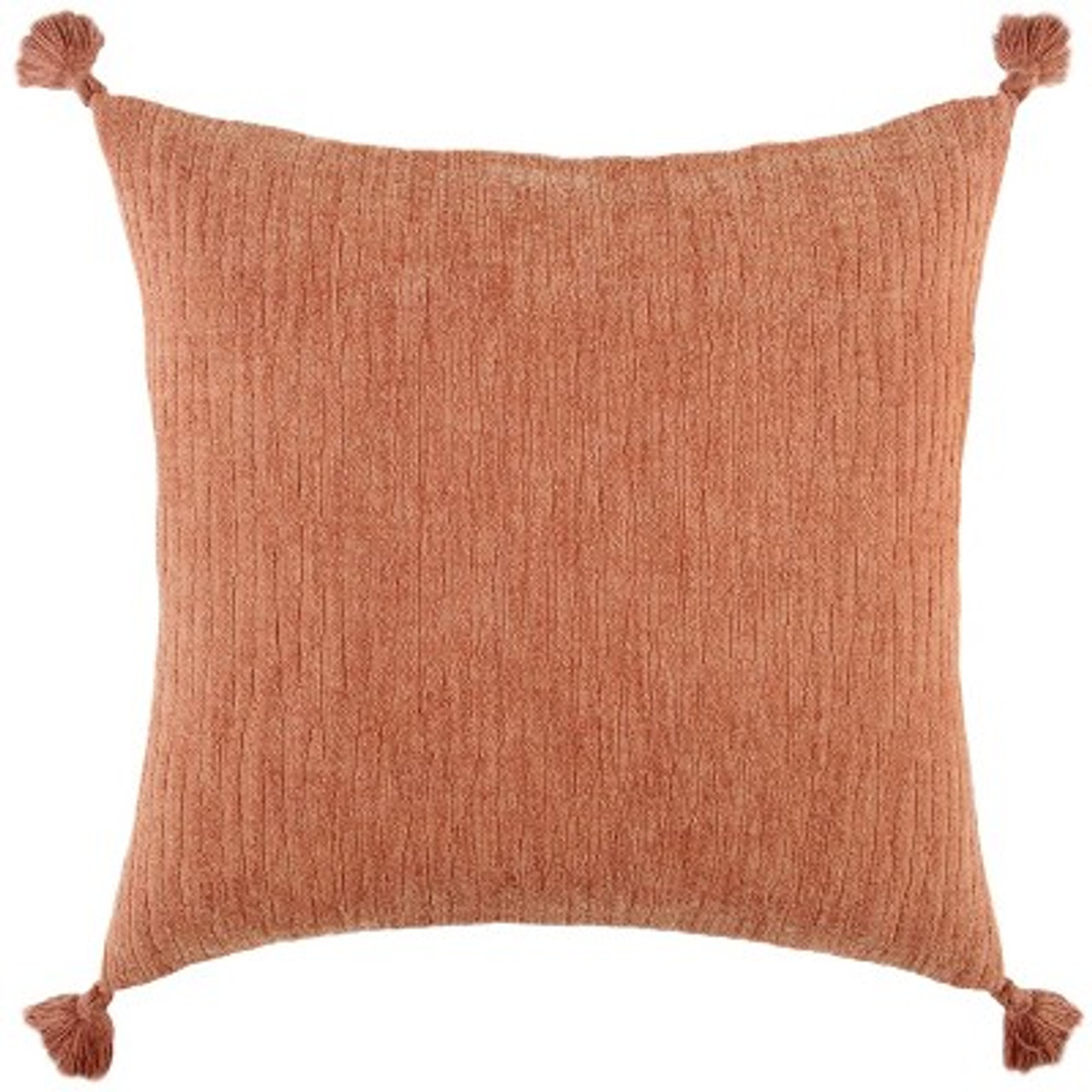 20x20 Oversize Abstract Square Throw Pillow Cover Terracotta Pink - Rizzy Home