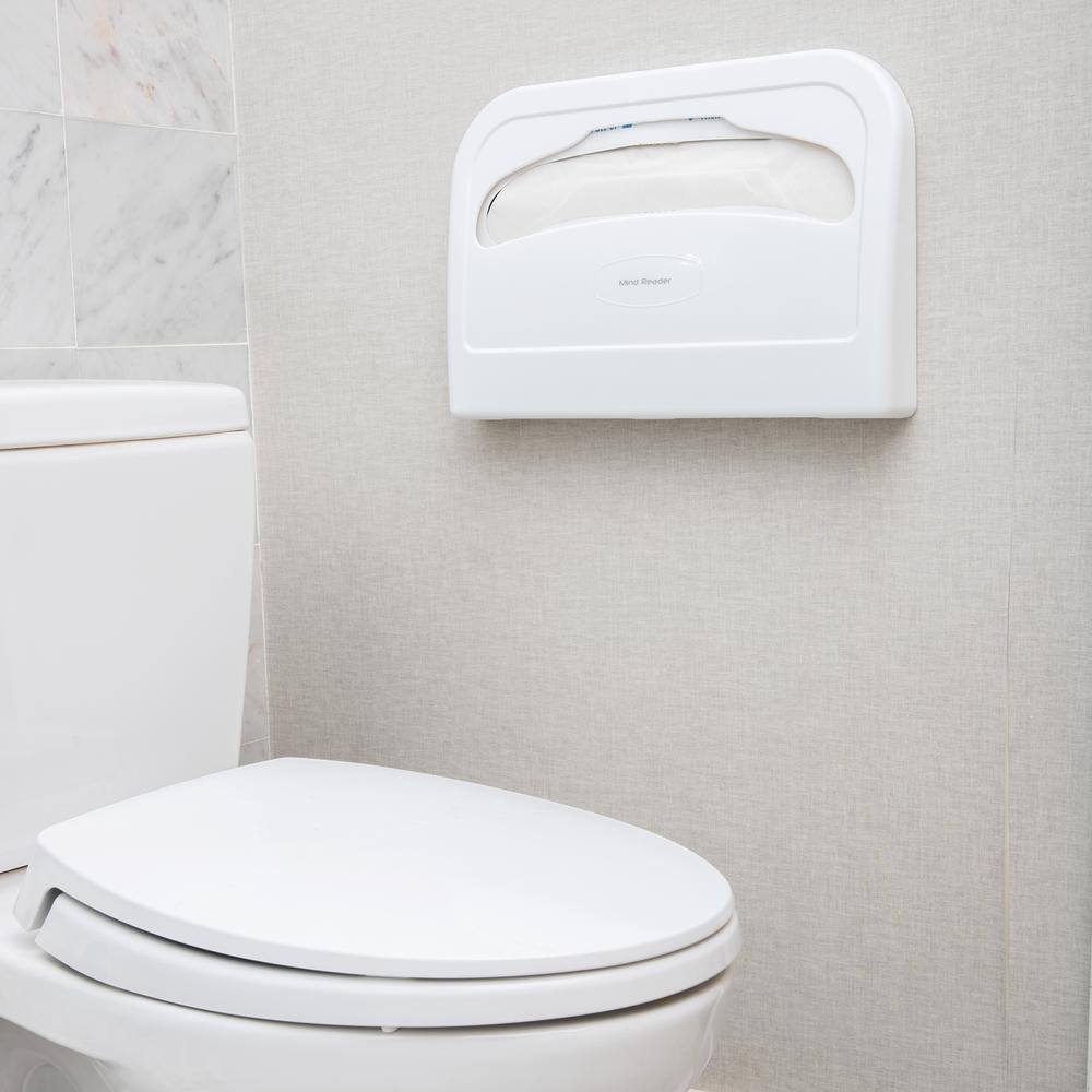 Mind Reader 10.85 in. x 16.54 in. W White Toilet Seat Cover Dispenser 2TPSEAT-WHT