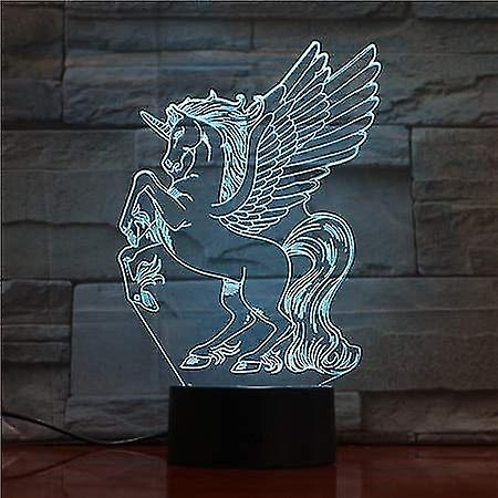 3d Unicorn Led Lamp Nightlight Kid Gift Toys Bedroom Decor For Kids Baby