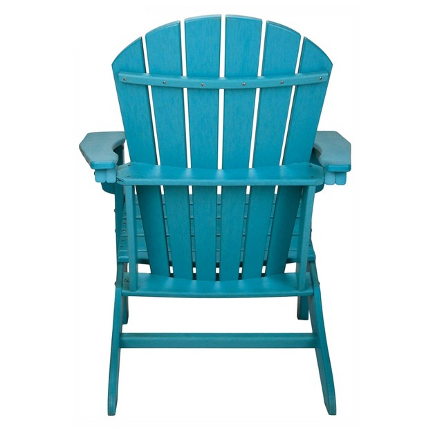 Leisure Classics Uv Protected Hdpe Indoor And Outdoor Adirondack Plastic Lounge Patio Porch Deck Beach Chair For Kids And Adults Turquoise