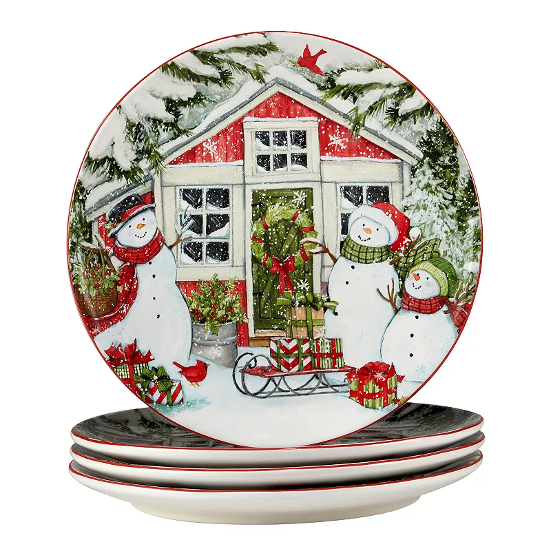 Certified International Snowman's Farmhouse 16-pc. Dinnerware Set