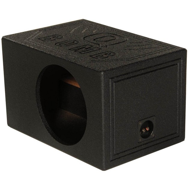 Tough Vented Shallow Ported Car Audio Subwoofer Box Enclosure With 1 4 Cubic Feet Of Air Space Black