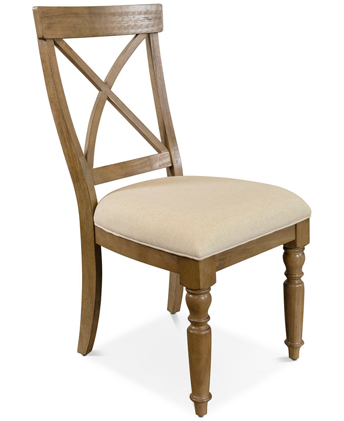 Furniture Aberdeen X-Back Upholstered Side Chair