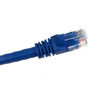 Micro Connectors Inc 3 ft. CAT6 Ethernet Patch Cable SnaglessMolded Boot Unshielded Twisted Pair Blue (10-Pack) E08-003BL-10